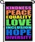 Pride Garden Flag 12x18 Inch Vertical Double Sided Kindness Peace Equality Love Inclusion Hope Diversity Garden Flag